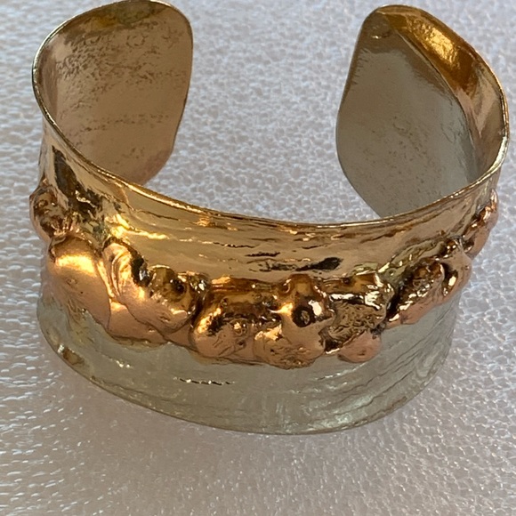 Artisan Cuff Two Toned Signed - Picture 2 of 5